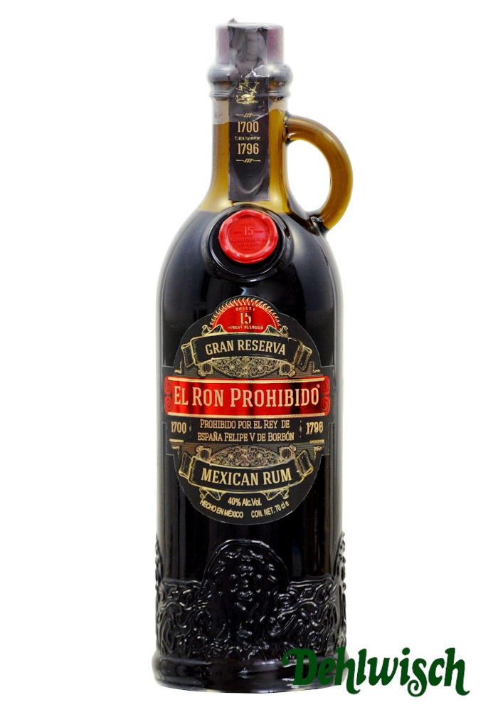 El Ron Prohibido Rum 15 yrs 40% 0,70l