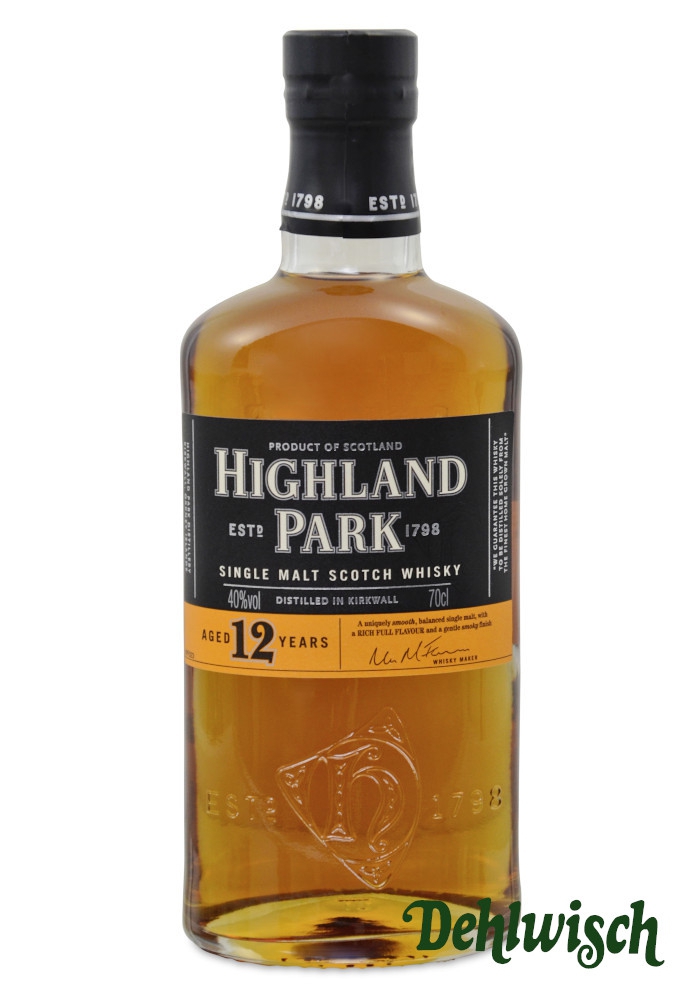 Highland Park Island Malt Whisky 12yrs 40% 0,70l