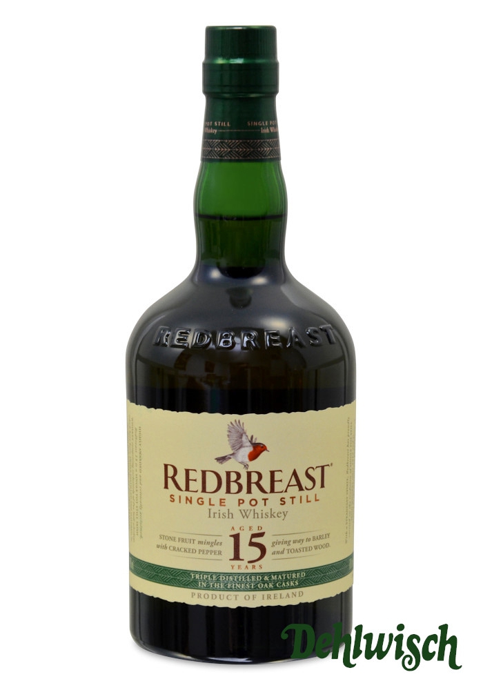 Redbreast Pure Irish Whiskey 15yrs 46% 0,70l