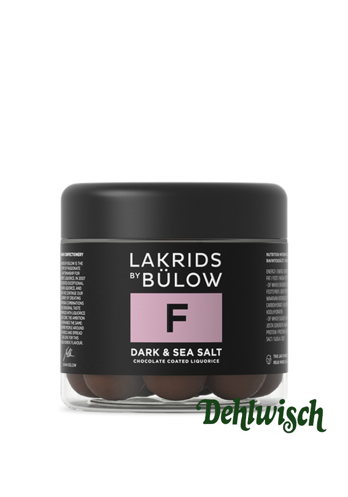 Lakrids "F" Dark & Sea Salt 125g