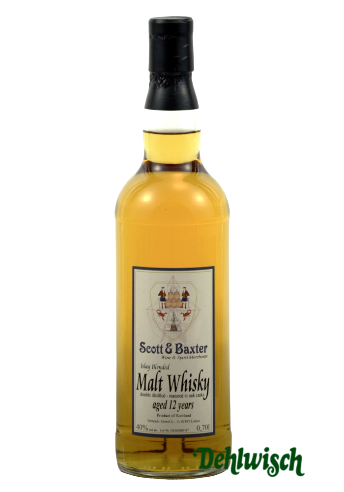 Scott & Baxter Blended Islay Malt Whisky 12y 0,70l "Vintage Design"