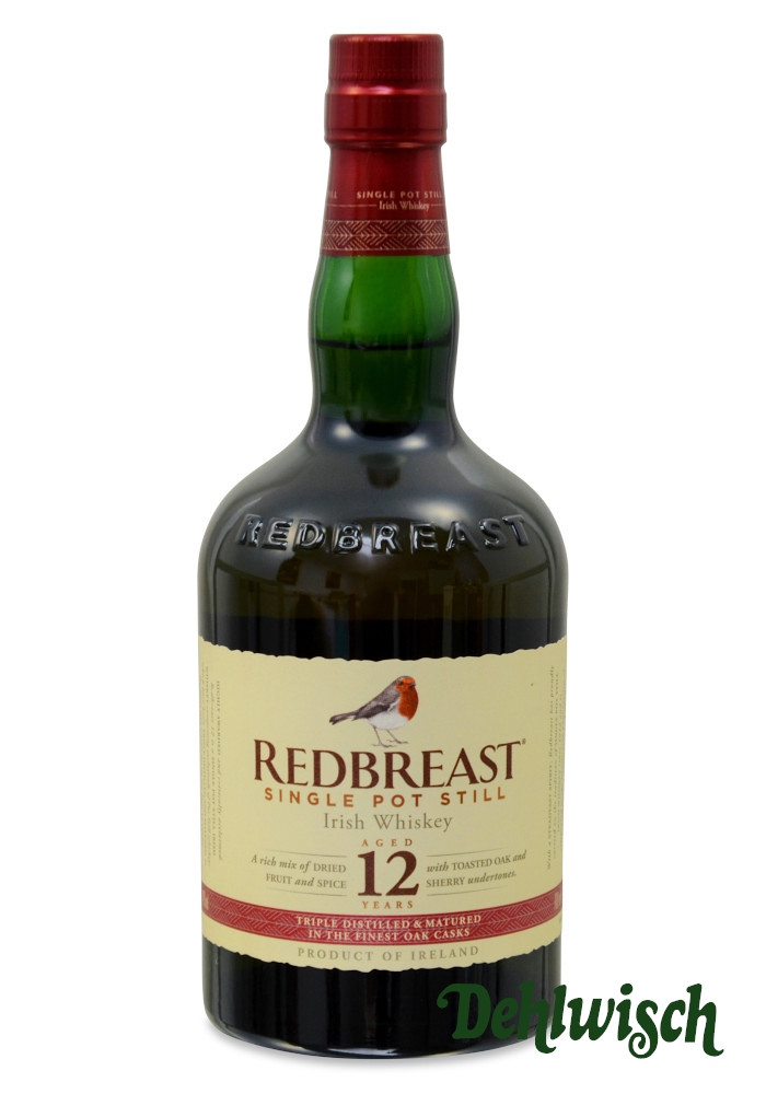 Redbreast Pure Irish Whiskey 12yrs 40% 0,70l
